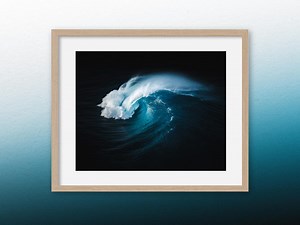 Moody Ocean Wave Photography Print: Dramatic Coastal Wall Art - Etsy