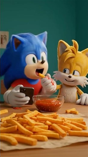Big Brother Bites Little Bro’s Finger Thinking It’s French Fries! 🍟🤣 #funnyshorts #sonic c