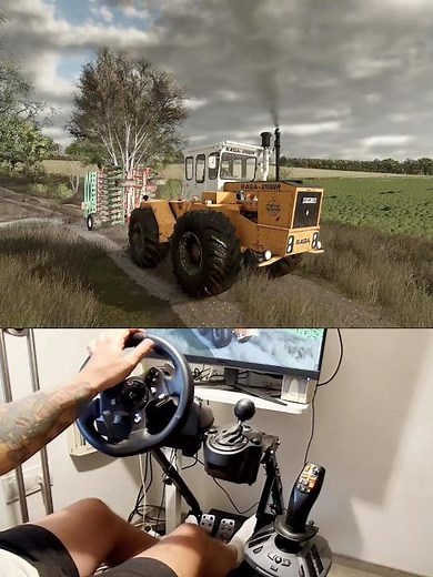 Rába Steiger 250 Steering Wheel Thrustmaster Farmstick #dkgc #farming #fs25 #tractor #farm #steiger