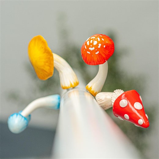 Vibrant Clay Mushroom Magnet Decor Set, Handmade Clay Magnet Collection With Colorful Mushroom, Clay Magnet Set, Unique Magnet, Decor Ideas - Etsy