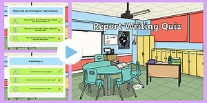 Report Writing PowerPoint Quiz