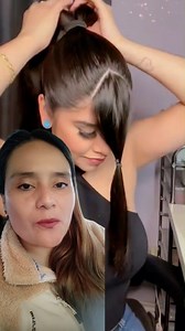 Un moño en cadeneta ideal para cabello largo, realiza una coleta alta y divide en dos secciones para trenzar, enrollar y estirar levemente el cabello para dar ese efecto de volumen, puedes acompañar con mechones laterales delgado o con flequillo #fblifestyle #facebookreelsvideo #viralreels2025シ #fbreels #reelsviralシ | Tips y Más - Valery