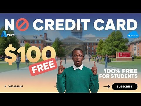 FREE $100 Azure Credit in 2025 (No Credit Card Required)