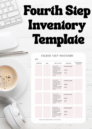 Fourth Step Inventory Worksheet | AA 12 Step Printable PDF | 4th Step Inventory | Alcoholics Anonymous | Narcotics Anonymous Step 4 Big Book - Etsy