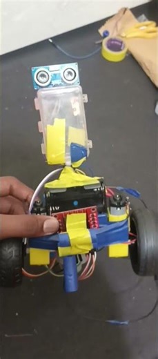 obstacle avoiding robot #viral #techvlogz3 #shorts
