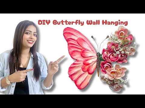 DIY Butterfly Wall Hanging | Easy Cardboard Craft for Home Decor | Step-by-Step Tutorial