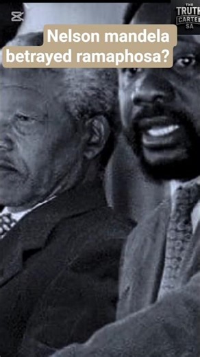 Nelson mandela sidelined Ramaphosa & Placed Thabo Mbeki instead for deputy president😲😳