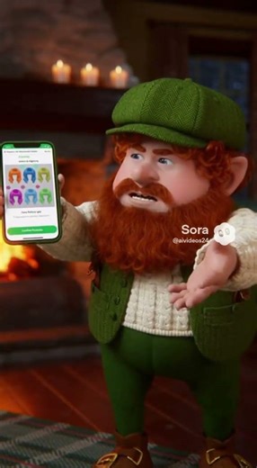 Voice Recognition Fail #Sora #SoraAI #Leprechaun #IrishJig #VoiceCommand #FunnyAI #StPatricksDay #AI