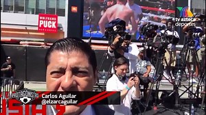 ¡APARECIÓ EL "CANELO"!... A Saúl Álvarez se le vio muy poderoso físicamente, trabajando la velocidad, en el entrenamiento público que realizó en Los Ángeles, California! | Box Azteca