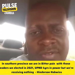 30K views · 837 reactions | In Southern Province, we are in bitter pain with these leaders we elected in 2021. The UPND has been in power for four years with an increased CDF, but we are receiving nothing - Hinderson Habwizu | Pulse Television Zambia | Facebook