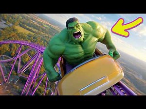 The Incredible Hulk Roller Coaster | 360 Ride POV