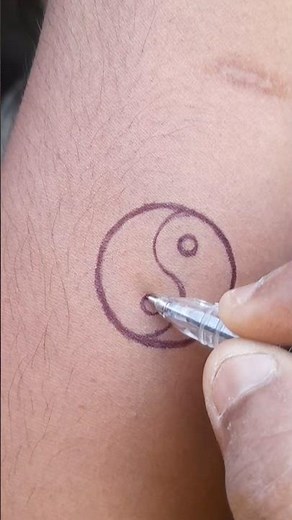 How to make Ying Yang tattoo