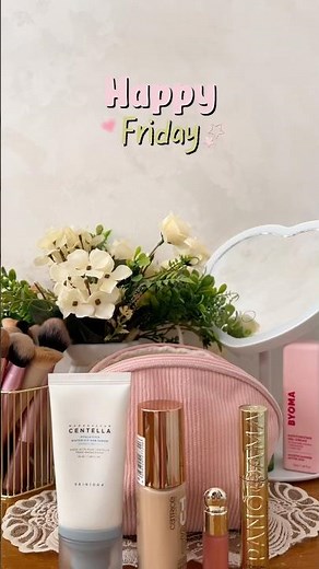 Happy Friday.🌸 #dailyvlog #morningroutine #aesthetic #preppy #grwm #makeuphaul