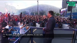1M views · 158K reactions |  Lionel Messi meeting the PSG fans for the first time outside the Parc Des Princes LOOK AT THE SCENES | Football Daily | Facebook