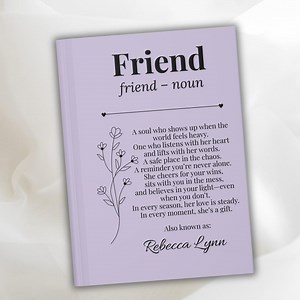 Custom Friendship Notebook Personalized Friendship Journal Gift With Name for Best Friend Diary BFF Memory Book Keepsake Book for Bestie - Etsy