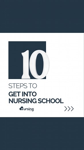 1.6K views | The 10 Steps to Getting Into Nursing School- Go to nursing.com/lifetime #nclexprep #nursing #nursingstudent #nclex #nclexreview #futurenurse #nursinglife #lifetimemembership | NURSING.com | Facebook