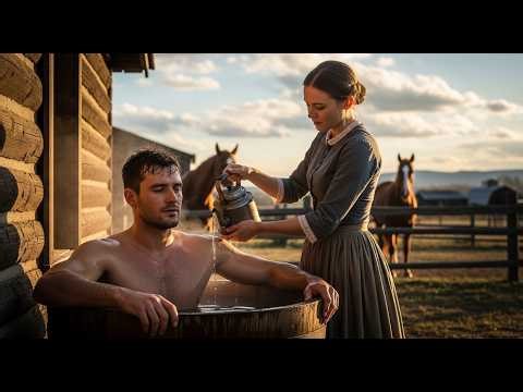 She Poured Water Over the Tired Cowboy… What Happened Next Shocked the Entire Ranch