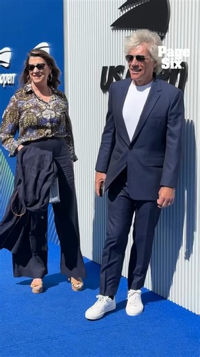 1.6M views · 12K reactions | Bon Jovi and wife Dorothea Hurley have arrived to the 2025 US Open semi-finals  | Page Six | Facebook