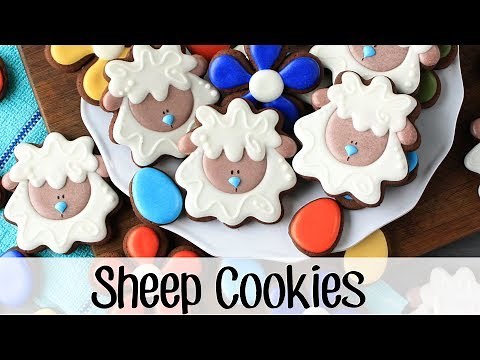 How To Make Decorated Sheep or Lamb Sugar Cookies