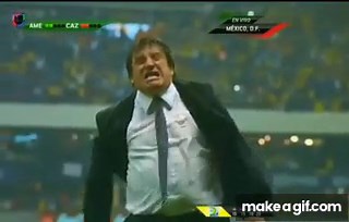 Celebration football manager meme template on Make a GIF