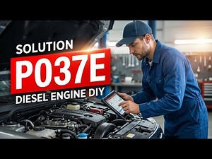 How To Fix P037E OBD II Error Code - Glow Plug Sense Circuit Low Input - Diesel Engine DIY