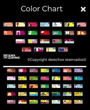 Color Chart by Quick Learning
