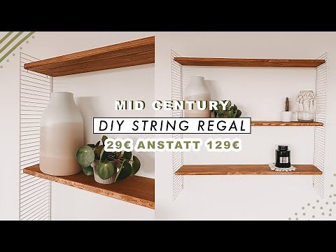 DIY String Regal selber bauen - Mid Century Design Regal System | EASY ALEX