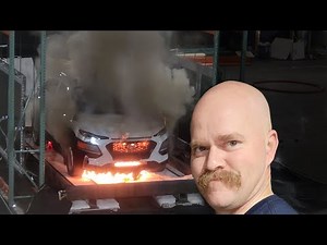 Burning SUV: EV Fire Study