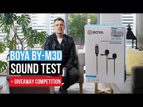 BOYA BY-M3D Dual microphone for podcast and interviews with guests!