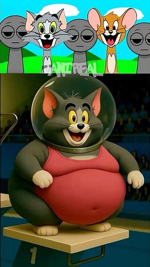 Incredibox Sprunki OC Tom And Jerry - Supper Fat Diving Olympic Competition In Real Life! 😳