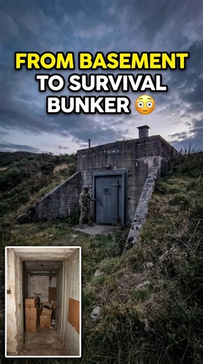 We Turned a Dark Basement Into a Bunker! 🔐💥... Floor Flip