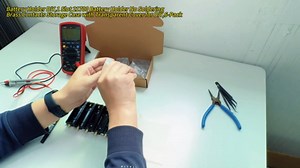 21700 Battery Holder, 1-Slot DIY Case with Protection Caps, No Soldering Brass Contacts, Transparent Cover, Modular Storage for Lithium Batteries (6-Pack)