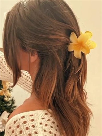 Flower hair clips ☺️🥰 #viral #flowerclip #shorts