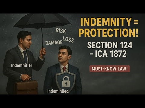 Contract of Indemnity Explained | Section 124 & 125 ICA 1872 | Meaning, Essentials, Rights & Example