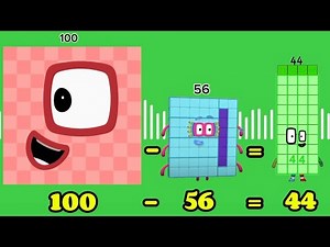 NUMBERBLOCKS FUN WITH SUBTRACTION FIND THE DIFFERENCE BETWEEN 2 NUMBERS LEARN TO COUNT hello george