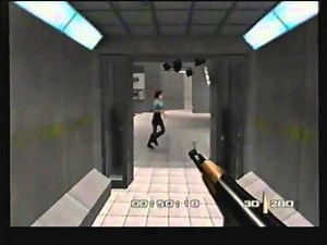 Goldeneye 007 - awful terrible gameplay from VHS tape from around 1998