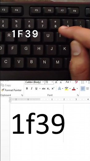 How to Insert Backpack Icon in MS Word Using Shortcut Key