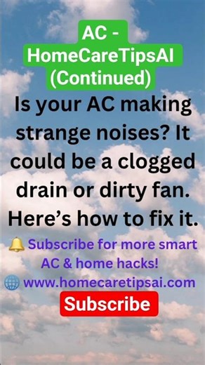 Fix Your AC’s Strange Noises Fast! #short #homeCareTipsAI