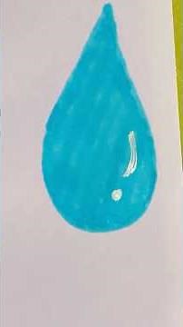 Easy Water Drawing Simple Water Waves & Drops Sketch for Kids #youtubeshorts #shorts #shortsfeed