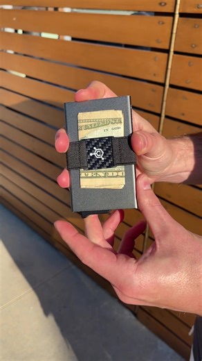 The automatic wallet is the pinnacle of CODE 118 craftsmanship. Milled from 1 solid block of Aerospace-Grade Aluminum & hand-laid 3K Carbon Fiber. ✔️ Fits 1-15 Cards Cash ✔️ Card-Ejection Mechanism ✔️ Lifetime Warranty ✔️ RFID Blocking ✔️ Modular Design By the time you see this ad, we may have sold out for up to 3 months. Grab yours today at a 40% Off discount before we sell out (again). | CODE 118