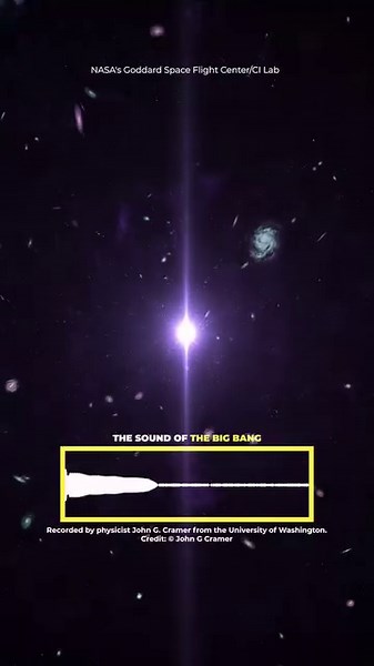 35K views · 766 reactions | Listen to the sound of the big bang. This was created by physicist John G. Cramer who took the measurement data of the CMB from ESA's Planck telescope and converted the energy frequencies into audible sound. | Cosmoknowledge | Facebook