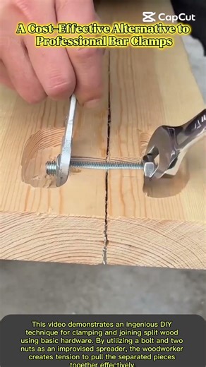 The Physics of Using Bolts as Improvised Wood Spreaders