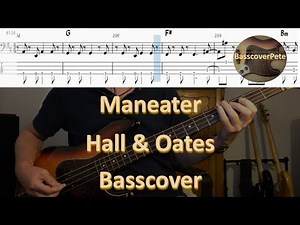Hall & Oates - Maneater. Bass Cover Tabs Score (standard notation) Chords Transcription