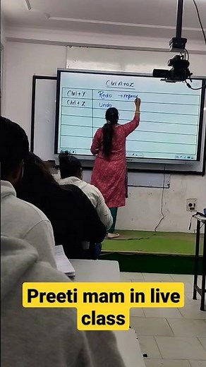 preeti mam ,live computer class in #exampur #trending