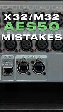 AES50 Problems with X32 and M32 and how to fix it! #aes50 #behringerx32 #midasm32
