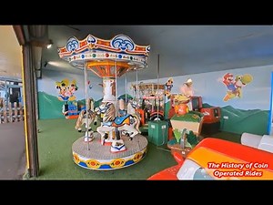 2000s LAI Games Coin Operated Roundabout Kiddie Ride - The Kiddy Ride Carousel