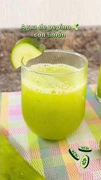 Easy, quick, and delicious cucumber lime water #cucumber #aguasfrescas #cucumberwater