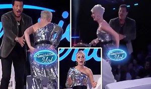 Katy Perry: Singer exposes bottom on American Idol in awkward blunder