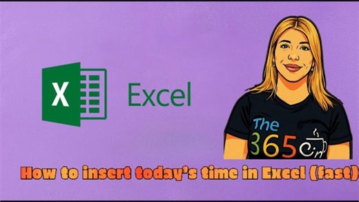 Excel Current Time Shortcut | Insert Time Instantly! | The 365 Sip