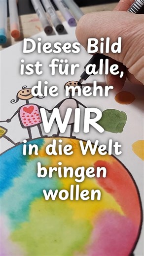 Dieses Bild ist für alle, die mehr WIR in die Welt bringen wollen 🖌🎨 #kostenlosdownloaden